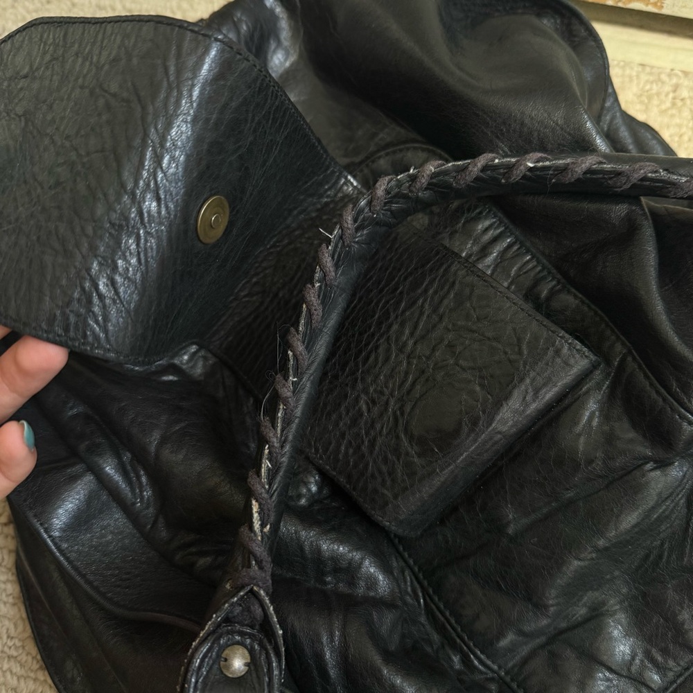 Balenciaga Motocross Black Leather Hobo Bag - Picture 8 of 8